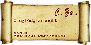 Czeglédy Zsanett névjegykártya
