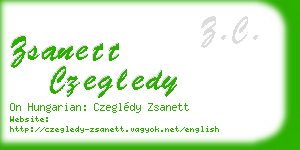 zsanett czegledy business card