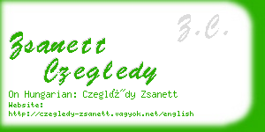 zsanett czegledy business card